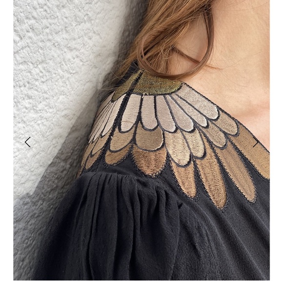 Louizon fly dress in black - Picture 12 of 12